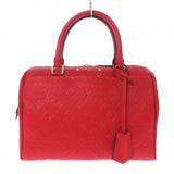 Louis Vuitton Speedy Bandouliere 25 NM Handbag Cerise Smooth Leather