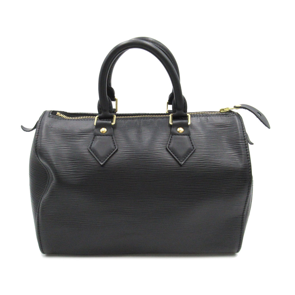 Louis Vuitton Speedy 25 Handbag Leather Epi Black