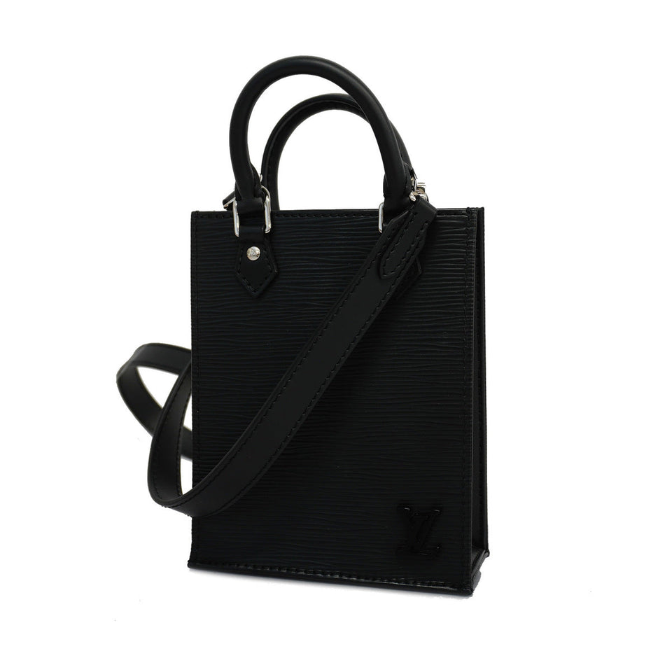 Louis Vuitton Shoulder Bag Epi Petite Sac Plat Noir Black