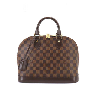 Louis Vuitton Damier Alma PM Hand Bag Ebene Brown