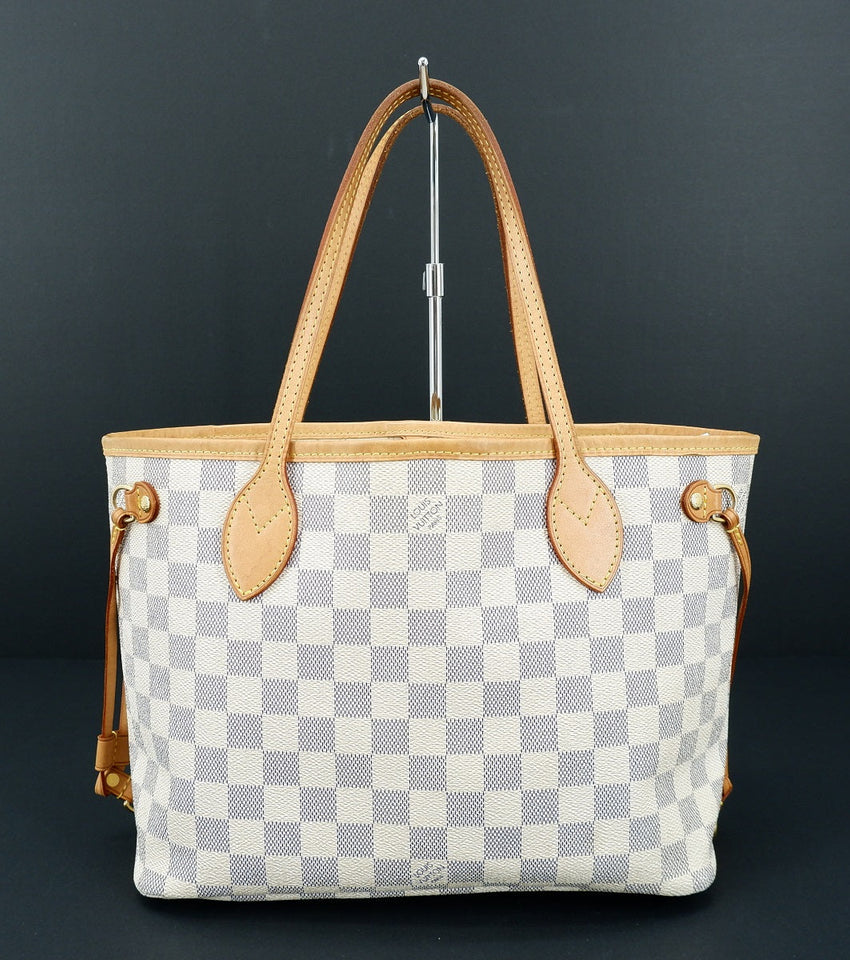 Louis Vuitton Neverfull PM Damier Azur Tote Bag Handbag