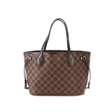 Louis Vuitton Damier Neverfull PM Tote Bag Ebene Brown