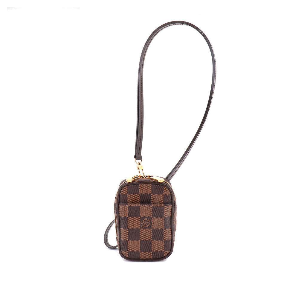 Louis Vuitton Damier Etui Okapi PM Pouch Ebene Gold Hardware