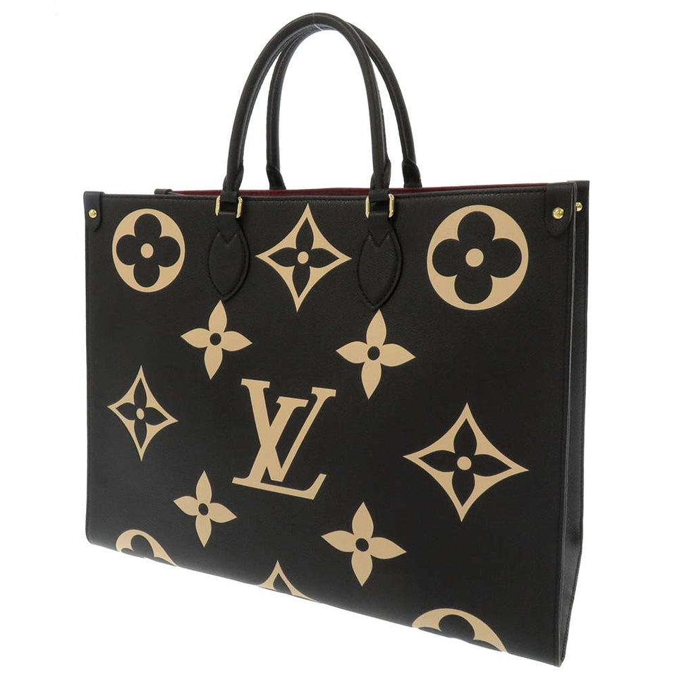 Louis Vuitton On The Go GM Monogram Emplant Empreinte BiColor Black