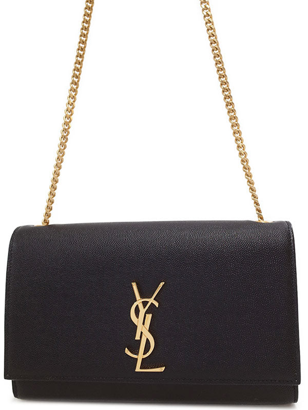 Saint Laurent- Classic Kate Monogram Satchel Chain Shoulder Bag Black
