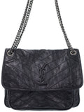 Saint Laurent- Niki Medium Chain Shoulder Bag Black