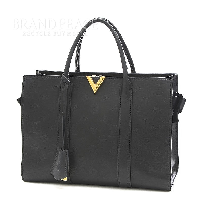 Louis Vuitton Monogram Very Tote MM Shoulder Bag Noir Black