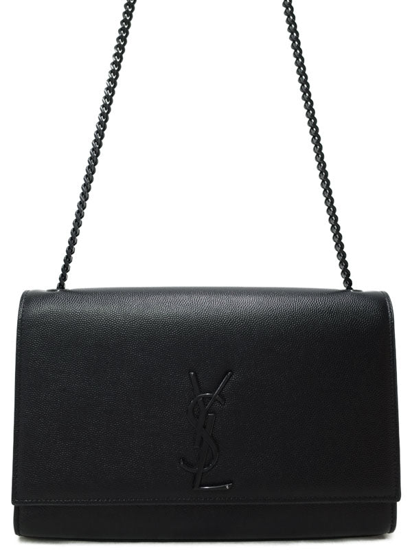 Saint Laurent- Satchel Chain Shoulder Bag Black