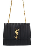 Saint Laurent- Paris Viki Chain Shoulder Bag Black