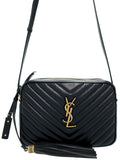 Saint Laurent- Camera Bag Quilted Shoulder Bag Beige