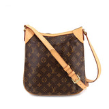 Louis Vuitton Monogram Odeon PM Shoulder Bag Brown Gold Metal Fittings