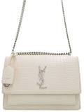 Saint Laurent- Paris Sunset Medium Shoulder Bag White