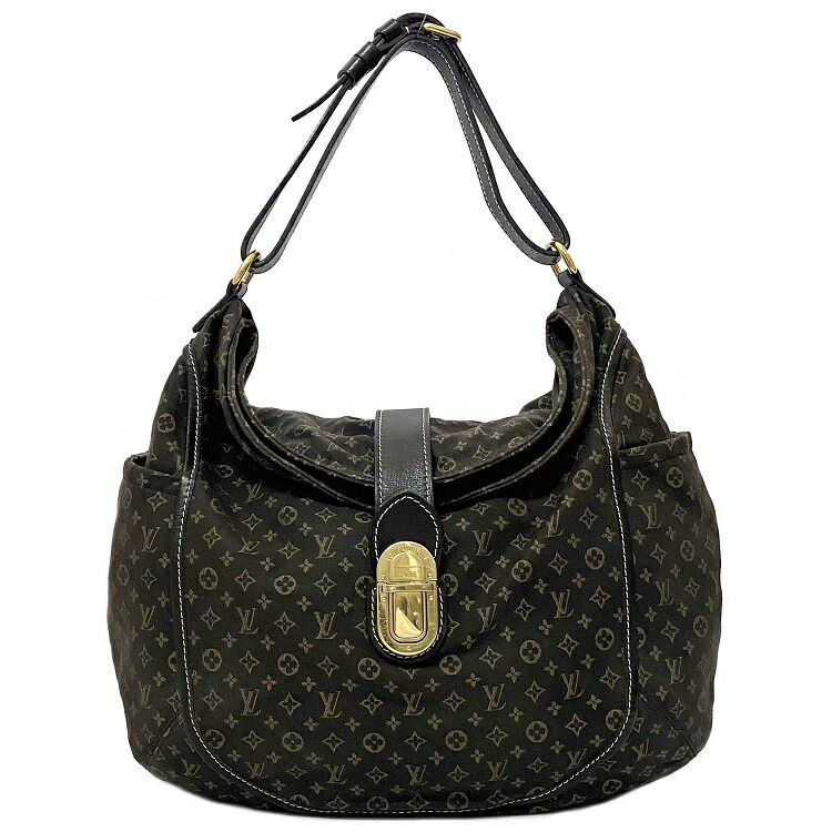 Louis Vuitton Shoulder Bag Romance Dark Brown Black Gold Monogram