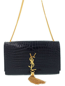 Saint Laurent- Classic Kate Satchel Chain Shoulder Bag Black