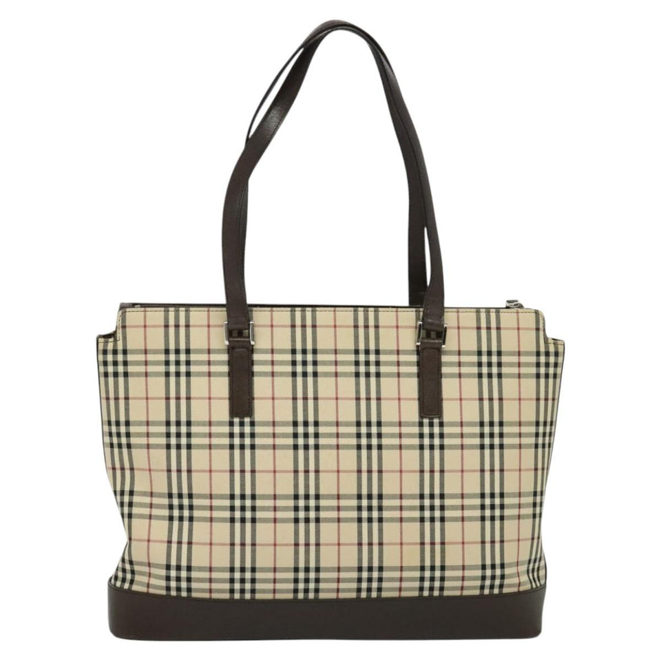 Burberry Nova Check Beige Canvas Tote Bag ( )