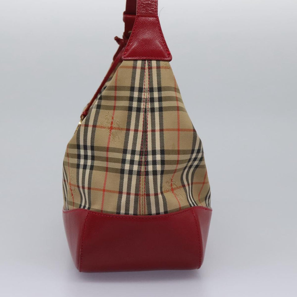 Burberry Nova Check Beige Canvas Shoulder Bag ( )