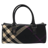 Burberry Supernova Check Black Wool Handbag ( )