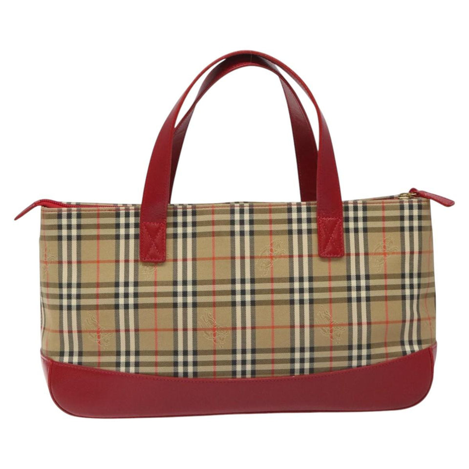 Burberry Nova Check Beige Canvas Handbag ( )