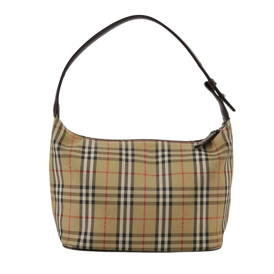 Burberry Nova Check Beige Canvas Handbag ( )