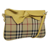 Burberry Nova Check Beige Canvas Shoulder Bag ( )