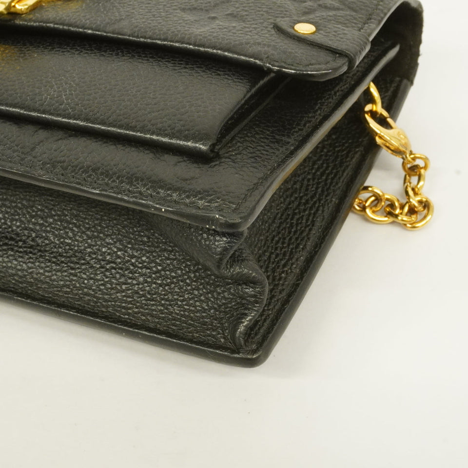 Louis Vuitton Vavin Chain Wallet Monogram Implant Noir Black
