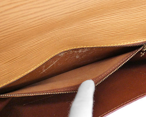 Louis Vuitton Epi Leather Biface Shoulder Bag Yellow