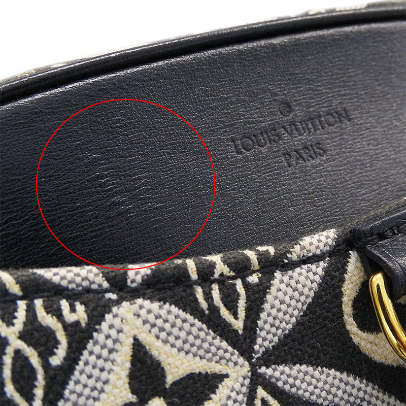 Louis Vuitton Monogram Jacquard Deauville Since 1854 Shoulder Bag Black