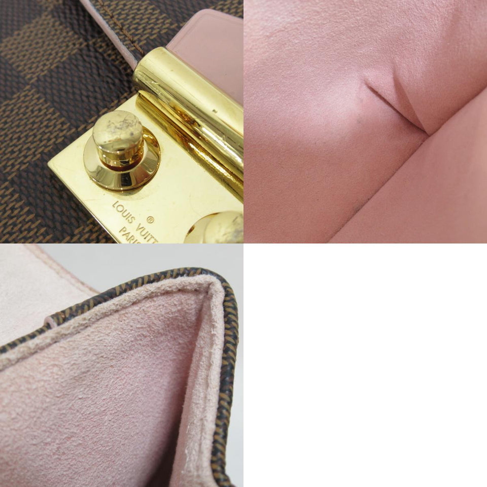 Louis Vuitton Kaisa Clutch Shoulder Bag  Pvc Coated Canvas