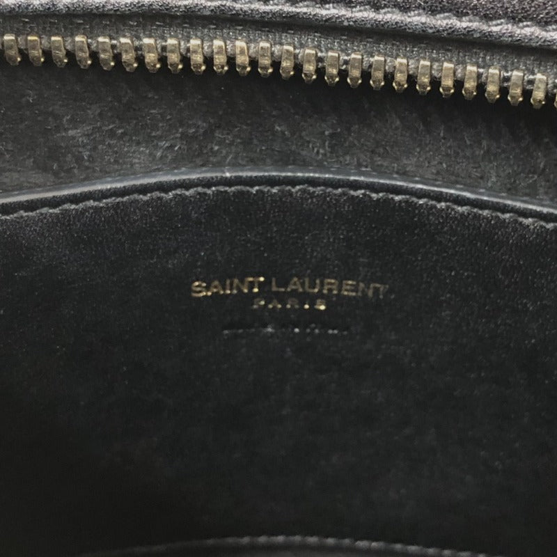 Saint Laurent- Cabas Leather Handbag Black