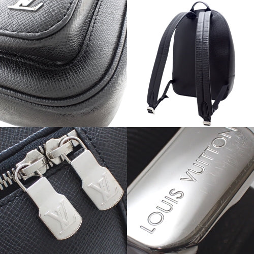 Louis Vuitton Taiga Alex Backpack Rucksack Leather Black