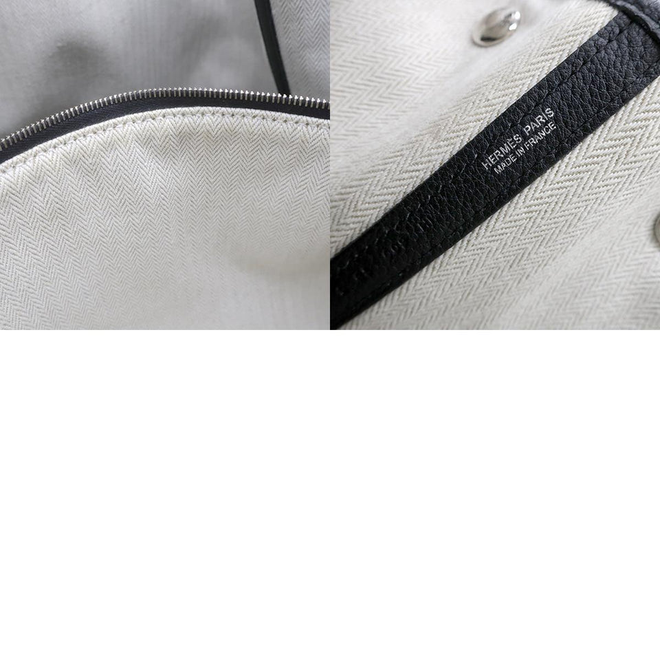 Hermes Garden Party 30 Black Palladium Hardware