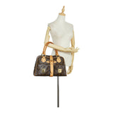 Louis Vuitton Monogram Manhattan GM Handbag Boston Bag Brown