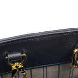 Louis Vuitton Montaigne MM Shoulder Bag Implant Noir Black