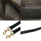 Saint Laurent- Cabas Small Leather Handbag Black