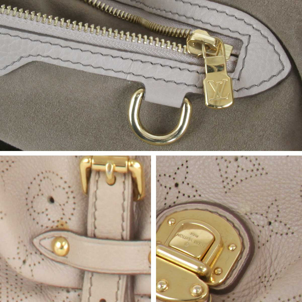 Louis Vuitton XL Shoulder Bag Monogram Mahina Beige