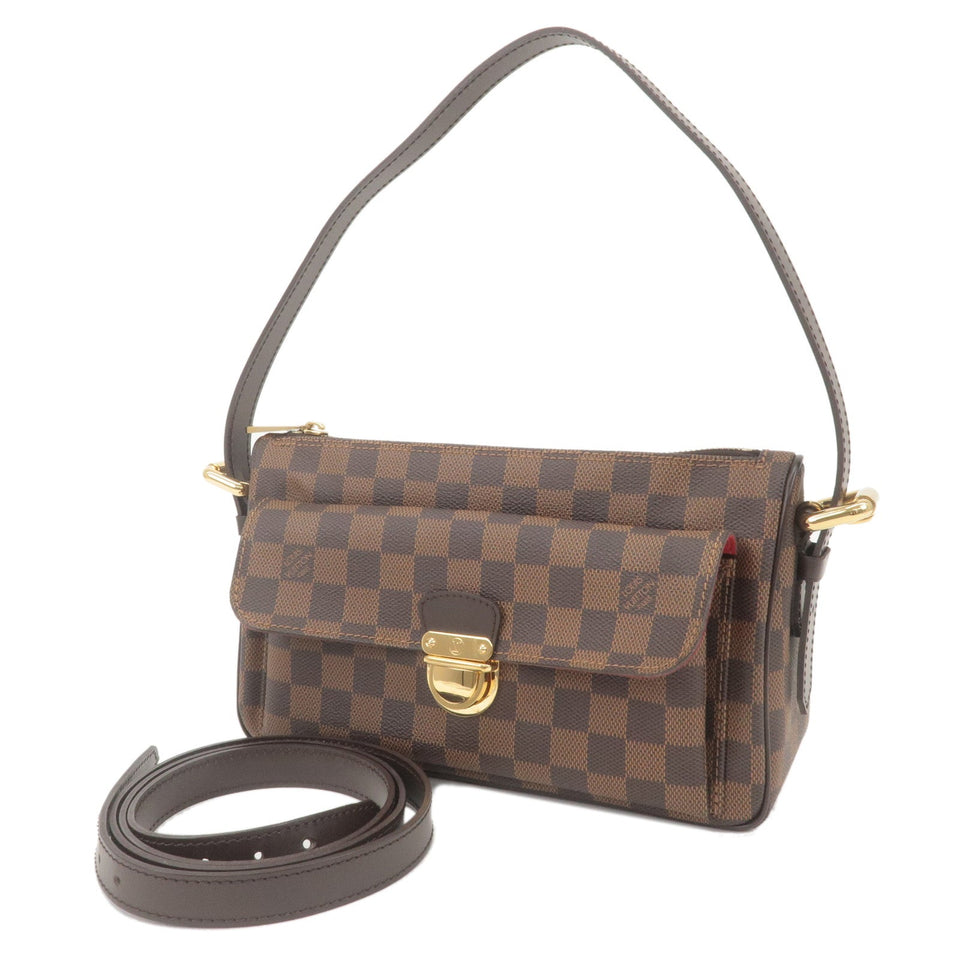 Louis Vuitton Damier Ravello GM Diagonal Shoulder Bag Damier Ebene