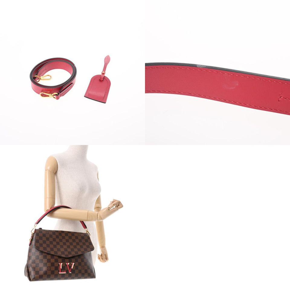 Louis Vuitton Damier Bobour MM Scarlet Damier Canvas 2way Bag A Rank