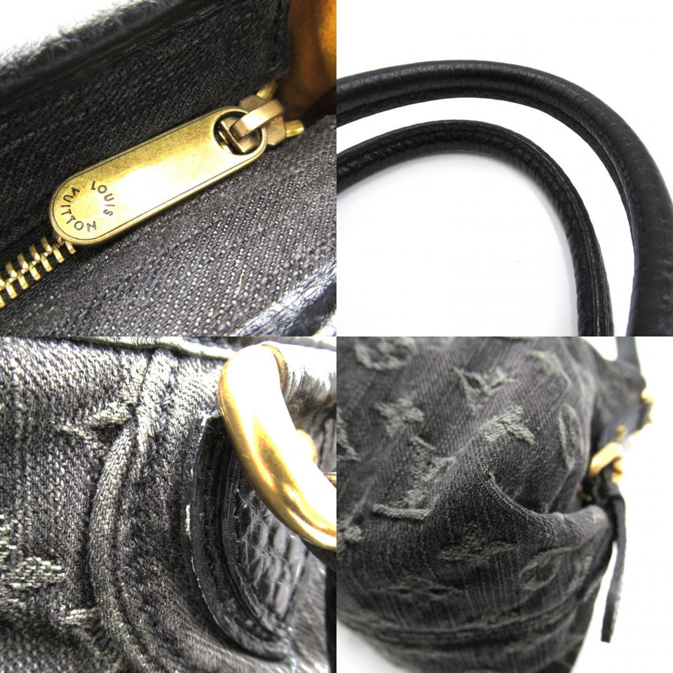 Louis Vuitton Neo Cabby MM 2way Shoulder Bag Canvas Denim Monogram