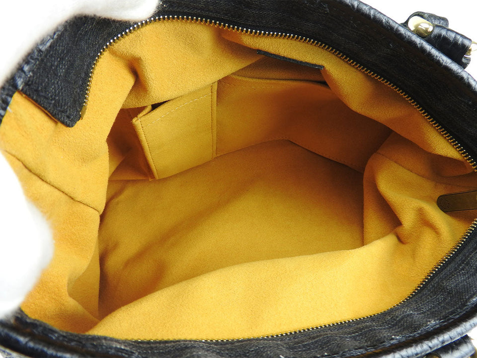 Louis Vuitton NeoCabby MM Noir Monogram Denim