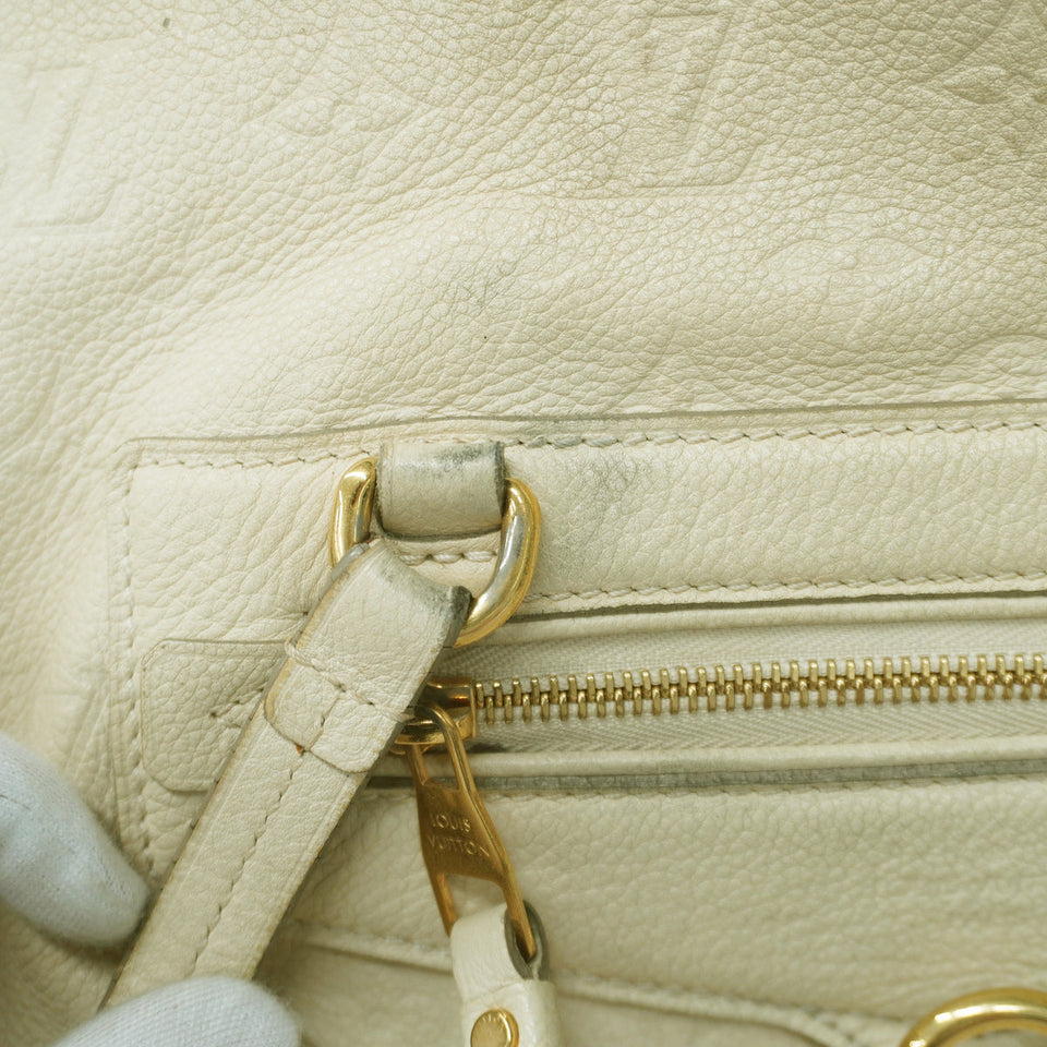 Louis Vuitton Lumineuse PM Empreinte Monogram Emplant Creme