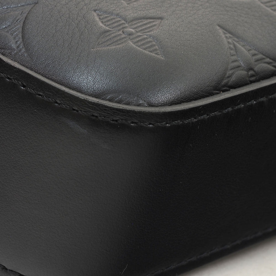Louis Vuitton Duo Messenger Monogram Shadow Noir Crossbody Bag Shoulder Bag
