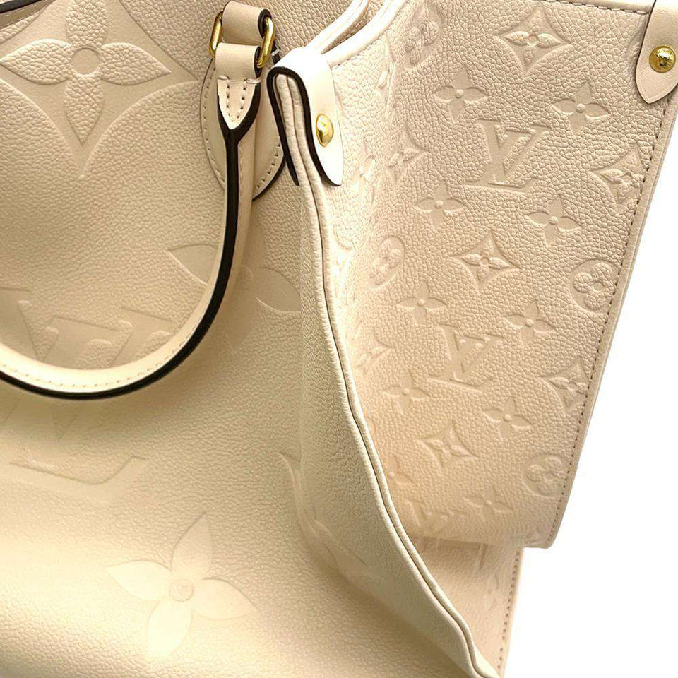 Louis Vuitton Monogram Emplant On The Go GM Shoulder Bag Creme