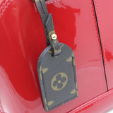 Louis Vuitton Alma BB Patent Calf Leather Monogram Red Brown