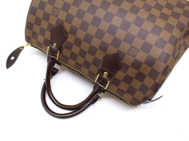 Louis Vuitton Speedy 30 Boston Bag Handbag Damier
