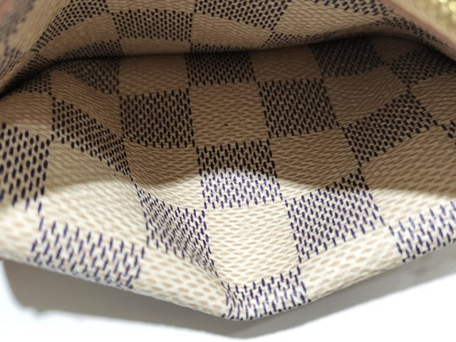 Louis Vuitton Porto Cult Lecto Verso Damier Azur Rose Ballerine