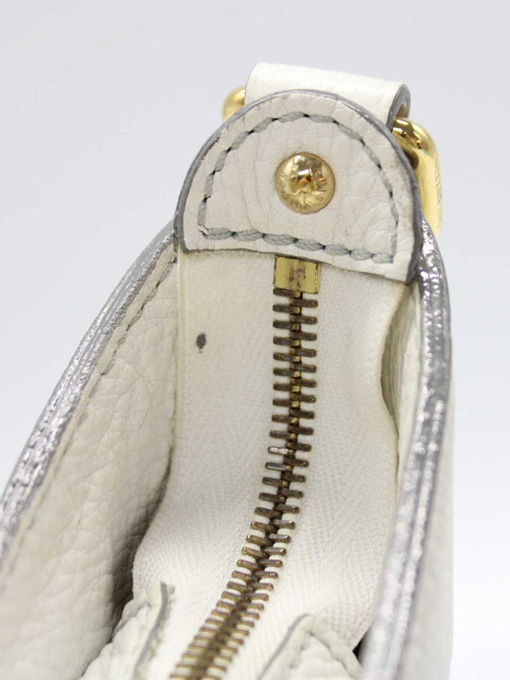 Louis Vuitton Mahina Leather XL Shoulder Bag White
