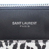 Saint Laurent- Paris Chain Shoulder Bag Baby Duffle Black White Leather