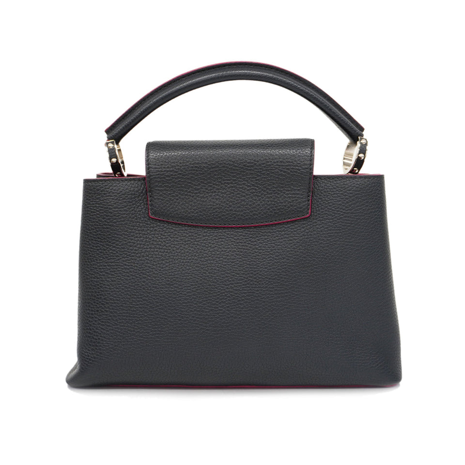 Louis Vuitton Taurillon Capucines PM Cobalt Fuchsia Marine Rouge Shoulder Bag