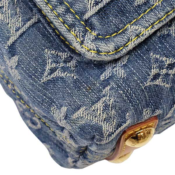 Louis Vuitton Baggy PM Monogram Denim Shoulder Bag Blue