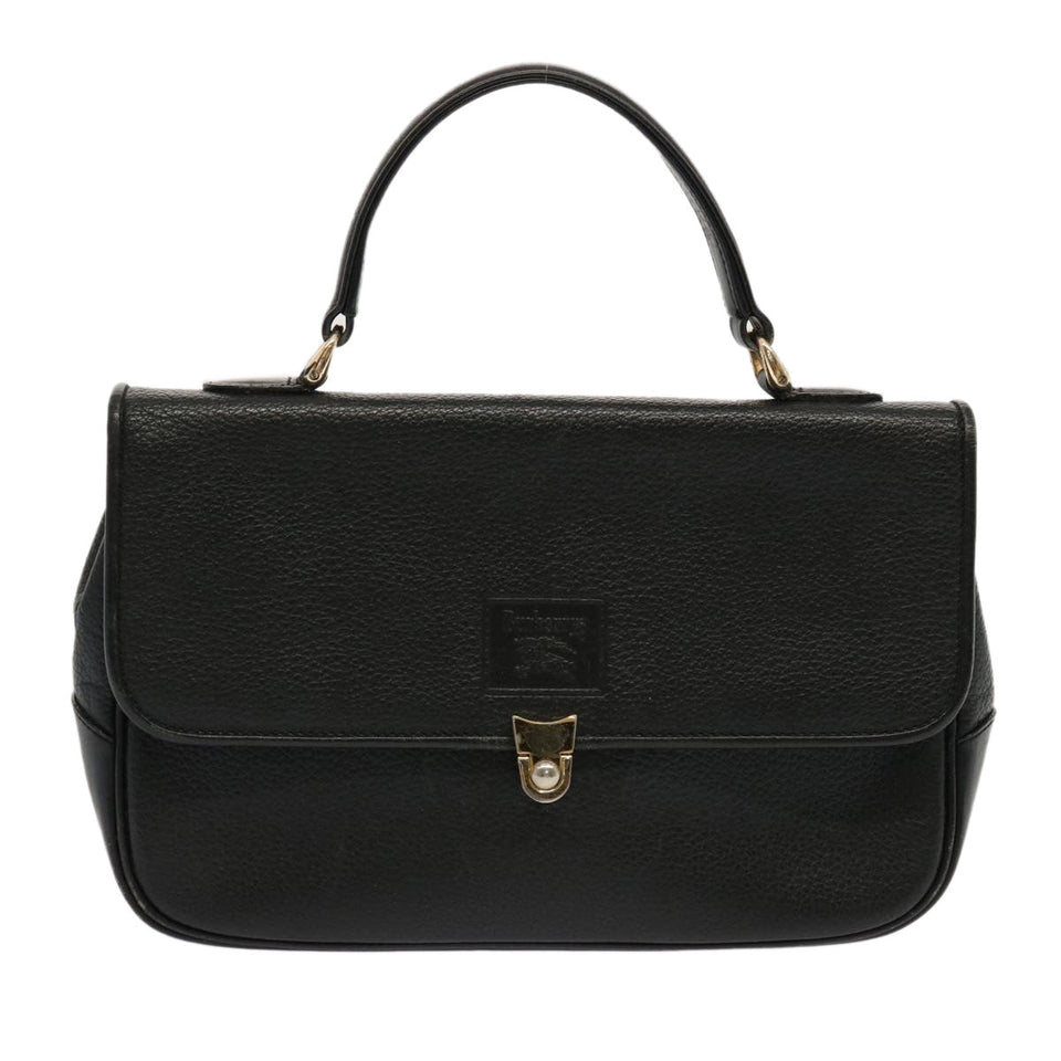 Burberry Vintage Check Black Leather Handbag ( )